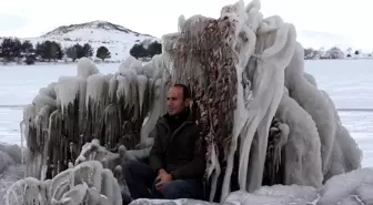 Çıldır Gölü'nde Kış Manzarası Kutup Görünümleriyle Yarışıyor