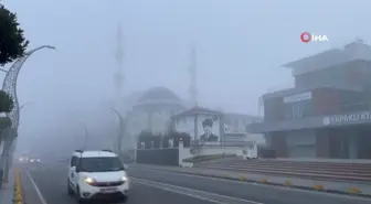 Tekirdağ'da Yoğun Sis Etkili Olmaya Devam Ediyor