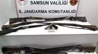 Samsun'da Ruhsatsız Silah Operasyonu: 7 Tüfek ve 1 Tabanca Ele Geçirildi