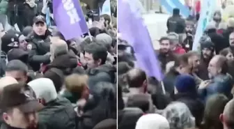 TBMM önündeki 'Geçinemiyoruz' protestosuna polis müdahalesi