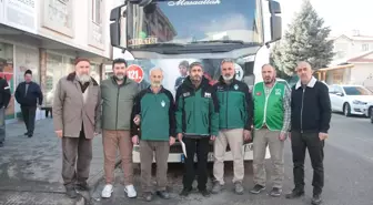 Erzincan'dan Suriye'ye İnsani Yardım Tırı Yola Çıktı