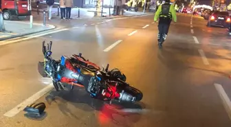 Dur İhtarı Sonrası Polis Memuruna Çarpan Motosiklet Sürücüsü Tutuklandı