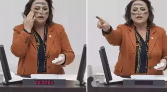 CHP milletvekili TBMM'de bakın yüzüne ne sürdü