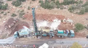 Gaziantep'in Nurdağı'nda Depremden Zarar Gören Sondaj Kuyuları Yeniden Açıldı