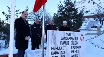 Şehit Davut Bilgin'in mezarını ziyaret ettiler