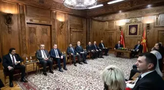 TBMM Başkanı Numan Kurtulmuş Kuzey Makedonya'da Resmi Törenle Karşılandı