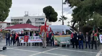 Alanya'da Dünya Şehit Çocuklar Günü'nde İsrail Saldırıları Protesto Edildi