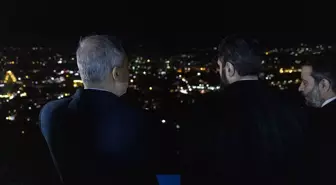 Hakan Fidan ve Ahmed eş-Şera, Kasyun Dağı'ndan Şam'ı Seyretti