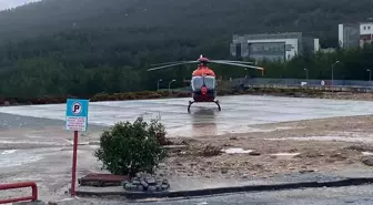 Muğla'da Ambulans Helikopterin Hastaneye Çarpma Anı Görüntülendi