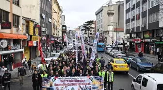 İsrail'in Gazze Saldırılarına Karşı Üsküdar Meydanı'nda Protesto Düzenlendi