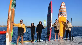 Ordu'da Sağlık Çalışanları Stresi Kürek Sörfü ile Atıyor