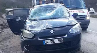 Tokat'ta Devrilen Otomobilde Aynı Aileden 3 Kişi Yaralandı