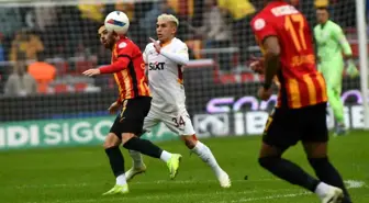 Galatasaray, Kayserispor'u 2-1 Önde Tamamladı