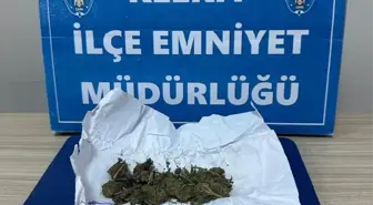 Kelkit'te Uyuşturucu Operasyonu: 8.54 Gram Esrar Ele Geçirildi