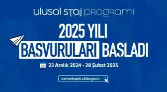 Ulusal Staj Programı 2025 Başvuruları Başladı