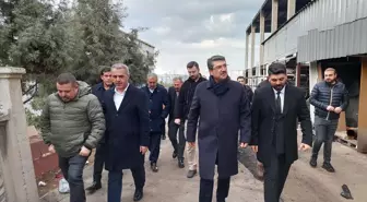 Ferhat Nasıroğlu, Yangın Gören Mobilya Fabrikasını Ziyaret Etti