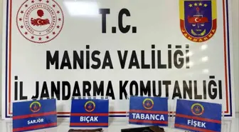 Manisa'da Şüpheli Kişiden El Yapımı Tabanca ve Mermi Ele Geçirildi