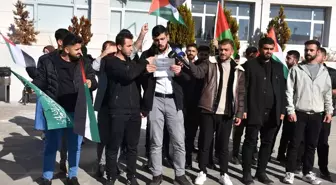 Şırnak Üniversitesi Öğrencileri, Gazze'ye Yönelik Saldırılara Protesto Düzenledi