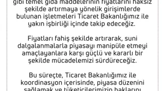 Tarım ve Orman Bakanlığı'ndan Fahiş Fiyat Artışlarına Karşı Uyarı