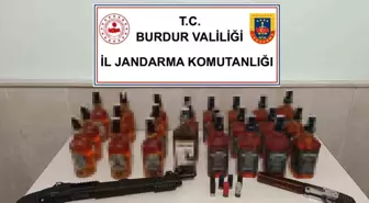 Burdur'da Kaçak Alkol ve Silah Operasyonu: 1 Gözaltı