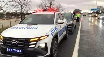 Alkollü Sürücünün Trafik Polisi Araçına Çarptığı Kaza Tekirdağ'da Meydana Geldi