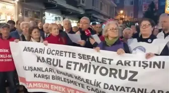 Samsun Emek ve Demokrasi Güçleri'nden Asgari Ücrete Tepki