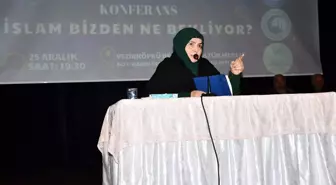 Emine Şenlikoğlu Vezirköprü'de Konferans Verdi