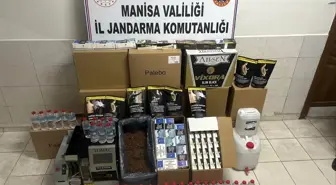 Akhisar'da Jandarma Kaçak Alkol ve Makaron Sigaraya Geçit Vermedi