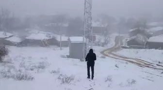 Edirne'nin Yüksek Kesimlerinde Kar Yağışı Başladı