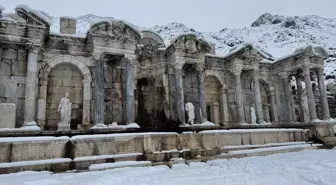 Sagalassos Antik Kenti Kar Altında Büyüleyici Görünüme Kavuştu