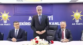 Sağlık Bakanı Memişoğlu, AK Parti Tekirdağ İl Başkanlığı'nda konuştu Açıklaması