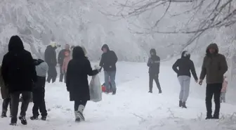 Kırklareli'de Kar Eğlencesi Başladı