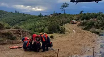 Nazilli'de Motokros Kazası: Yaralı Askeri Helikopterle Hastaneye Uğurlandı