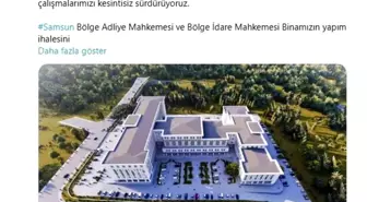 Samsun'da Adalet Bakanlığı Yeni Mahkeme Binasının İhalesi Yarın Yapılacak