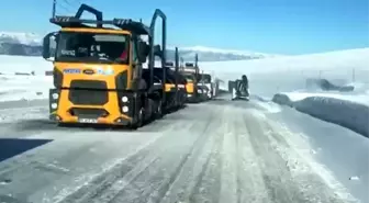 Ardahan'da Kar Yağışı ve Buzlanma Trafiği Aksattı