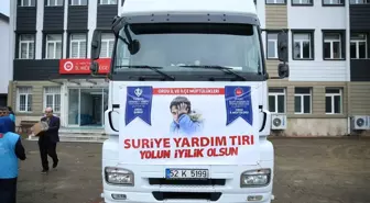 Ordu'dan Suriye'ye 4 Tır Insani Yardım Uğurlandı