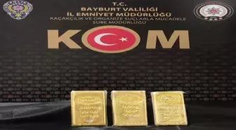 Bayburt'ta Yasa Dışı 3 Kilogram Külçe Altın Ele Geçirildi