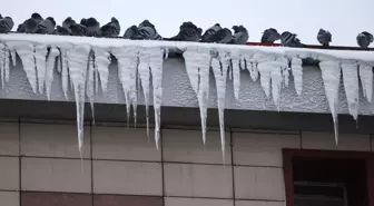 Erzurum'da Çatılardaki Kar ve Buz Tehlikesine Çözüm İsteniyor