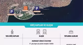 Filistin İçin Galata Köprüsü'nde Büyük Eylem