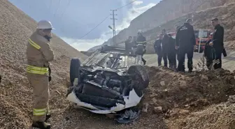 Mardin'de Takla Atan Otomobilin Sürücüsü Yaralandı