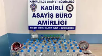 Osmaniye'de Yılbaşı Operasyonu: 58 Litre Etil Alkol ve 225 Litre Sahte İçki Ele Geçirildi