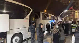 Afyonkarahisar'da bir grup STK üyesi, 'Galata Köprüsü'ndeki eyleme katılmak için yola çıktı