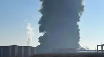 Kırklareli'nde oyuncak fabrikasında yangın! Dumanlar gökyüzünü kapladı