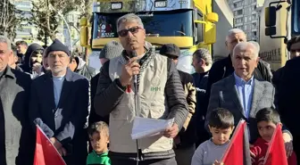 Siirt'ten Suriye'ye 3 Tır İnsani Yardım Gönderildi