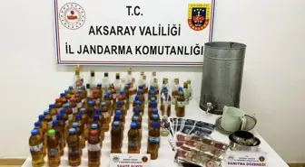 Aksaray'da Kahvehaneye Operasyon: Sahte İçki ve Uyuşturucu Ele Geçirildi