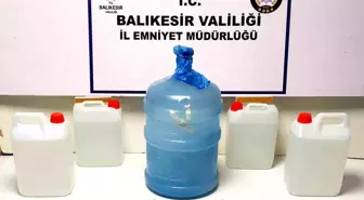 Balıkesir'de Kaçak Alkol Operasyonu: 15 Litre Sahte Alkol Ele Geçirildi