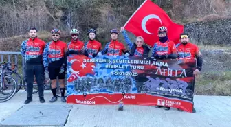 Sarıkamış şehitleri için pedal çeviriyorlar