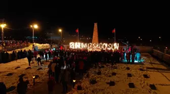 Kars'ta Sarıkamış şehitleri anısına meşaleli yürüyüş yapıldı