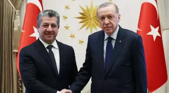 Cumhurbaşkanı Erdoğan, Mesrur Barzani'yi kabul etti