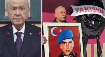 Şehit aileleri, MHP İl Başkanlığı önüne 'Yakışmadı' yazılı siyah çelenk bıraktı